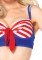 3 Piece On Deck Darling Underwire Bra Shorts Hat