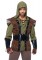 5 Piece Robin Hood Hooded Tunic Wrist Cuffs Gloves Belt Boot Covers