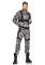 2 Piece Paratrooper Zipper Front Camo Flight Suit Body Harness