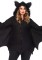 Cozy Bat,dress With Bat Wing Sleeves And Furry Ear Hood