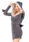 85312 Cozy Shark Dress With Shark Fin Detail And Shark Teeth Hood