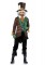 5 Piece Classic Mad Hatter Jacket Vest Bow Tie Gloves Hat