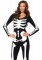 85346 Spandex Printed Glow In The Dark Skeleton Catsuit