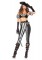 85367 5 Piece Black Beauty Pirate Bra Top Arm Puffs Pants Belt Hat