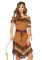 4 Piece Native Princess Dress With Fringe Belt Arm Band Headband