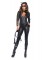 4 Piece Wicked Kitty Zip Up Catsuit Belt Eye Mask Ear Headband