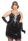 85474X 2 Piece Glamour Flapper Sequin And Fringe Dress Headband