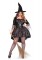 2 Piece Black Magic Mistress High/low Dress Attached Belt Hat
