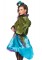 85505 3 Piece Deluxe Mad Hatter Satin Coat Dress Neck Piece Mini Clock Top Hat