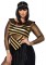 85512X 3 Piece Nile Queen, Catsuit, Cut Out Dress, Draped Head Piece