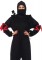 2 Piece Ninja Kigarumi Funsie, Fleece Onesie, Velcro Foam Ninja Sword