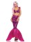 2 Piece Malibu Mermaid,underwire Bra Top,lame Scale Skirt With Foam Fin