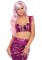 2 Piece Malibu Mermaid,underwire Bra Top,lame Scale Skirt With Foam Fin