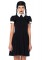 85562 2 Piece Gothic Darling, Includes Dress And Braised Wig With Bow