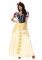 2 Piece Deluxe Snow White,ball Gown And Matching Hair Bow