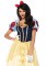 2 Piece Deluxe Snow White,ball Gown And Matching Hair Bow