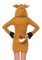 85587 Cozy Fawn, Zipper Front Fleece Dress With Ear Hood And Fawn Tail