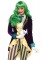 85589 2 Piece Wicked Trickster, High Low Jacket With Bow Tie, Striped Leggings