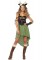 4 Piece Dark Forest Fawn,dress With Tail,arm Cuff,arm Wrap,headband