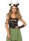 4 Piece Dark Forest Fawn,dress With Tail,arm Cuff,arm Wrap,headband