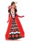 85593 2 Piece Deluxe Queen Of Hearts, Ball Gown And Matching Crown