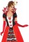 85593 2 Piece Deluxe Queen Of Hearts, Ball Gown And Matching Crown