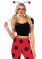5 Piece Love Bug,top,leggings,suspenders With Wings, Glasses Frames,antennae