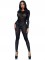 85636 Sheer Rhinestone Catsuit
