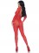 85636 Sheer Rhinestone Catsuit
