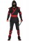 85653 5pc Ninja, Includes Shirt With Attached Wraps, Belt, Pants With Attached W