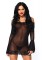 2 Piece Off The Shoulder Lace Trim Lace Bell Sleeved Mini Dress