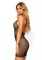 Fishnet Zip Up Halter Mini Dress