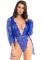 86112 3 Pc Floral Lace Teddy With Adjustable Straps And Cheeky Thong Back, Match