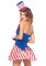 86170 4 Piece Yankee Doodle Darlin, Vest Dress, Bow Tie, Wrist Cuffs, Hat Headba