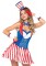 86170 4 Piece Yankee Doodle Darlin, Vest Dress, Bow Tie, Wrist Cuffs, Hat Headba