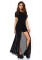 86400C Sheer Mesh High Slit Long Dress (packed In Costume Pvc Bag)