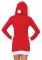86613 Cozy Santa, Fleece Dress With Belt Accent And Fur Trimmed Hood