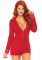 86649 Brushed Rib Romper Long Johns With Cheeky Snap Closure Back Flap