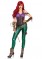 3 Piece Rebel Mermaid,halter Catsuit With Scale Leggings,hip Belt And Pocket Leg
