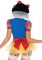 86701 3 Piece Sexy Miss Snow, Romper With Stay Up Collar, Garter Skirt With Over