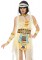 86723 6pc Nile Mummy, Includes Gold Trimmed Halter Dress With Removable Clear St
