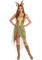 86748 2 Pc Woodland Fawn, Includes Dress With Lace Up Bodice And Sheer Leaf Skir