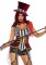 86750 3 Pc Daring Lion Tamer, Includes Gold Trimmed Garter Romper With Velvet Wa