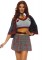 86761 3 Pc Spellbinding School Girl,  Includes Crop Top With Badge Accents, High