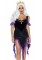 86764 2 Pc Sultry Sea Witch, Includes Velvet Dress With Shimmer Tentacle Skirt A