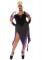 86764X 2 Pc Sultry Sea Witch, Includes Velvet Dress With Shimmer Tentacle Skirt 
