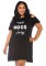 86768X More Boos Jersey Dress With Pockets And Cold Shoulder Sleeves