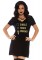 86770 Undead Jersey Dress With Pockets And Cross Over Bodice Accent