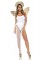86773 Multi Slit Sheer Skirt