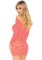 86794 Crochet Lace Long Sleeved Mini Dress